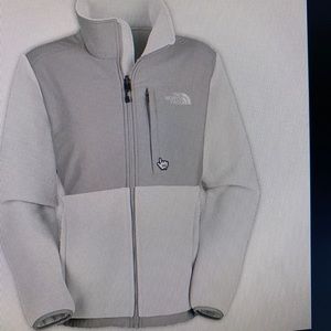 White/gray north face in great condition